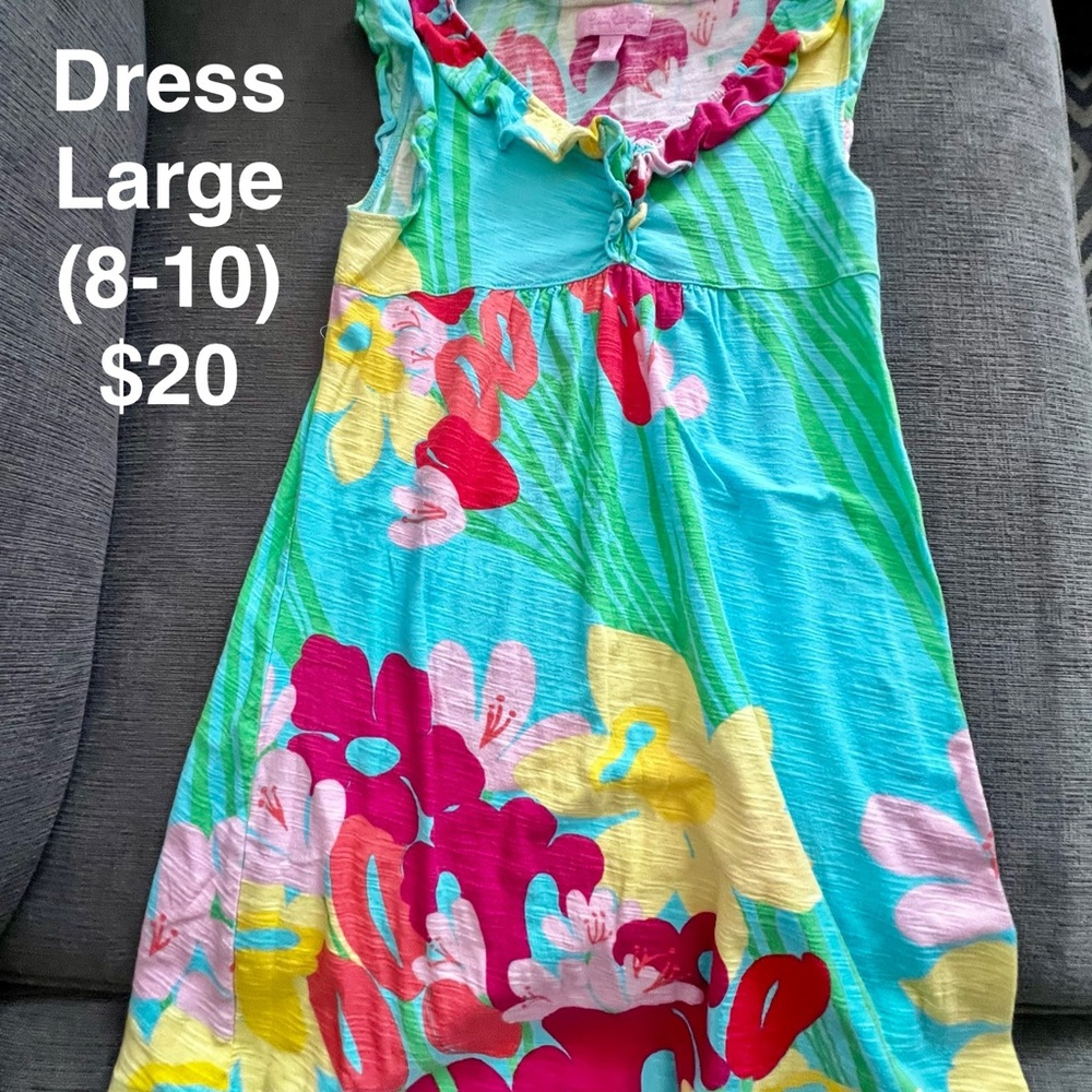 Lilly Pulitzer Vibrant Floral Kids Dress